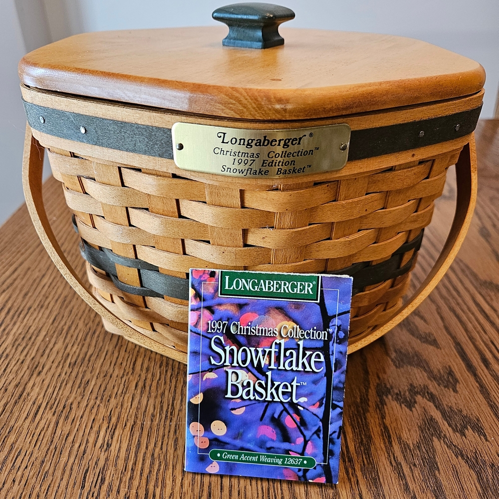 Longaberger Christmas Collection 1997 Snowflake Basket